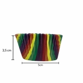 Forma para Cupcake 12x45un - ARCO IRIS