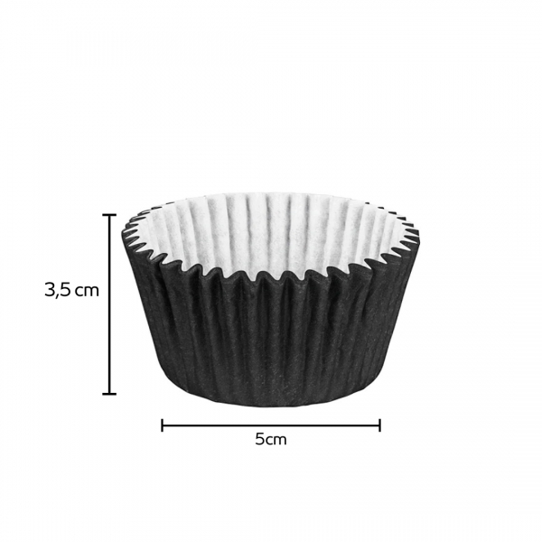 Forma para Cupcake 24x45un - PRETO
