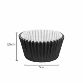 Forma para Cupcake 24x45un - PRETO