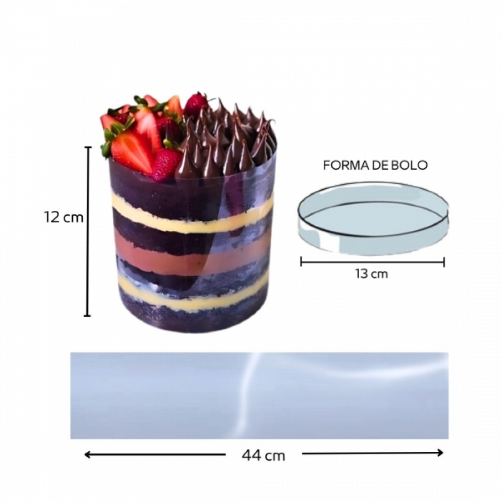 Acerttato Forma 13 H-12/C-44cm 30x05un - CRISTAL