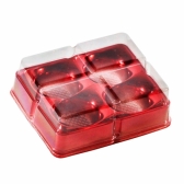 Candy Box 04 Cavidades 44x02un - VERMELHO METALIZADO