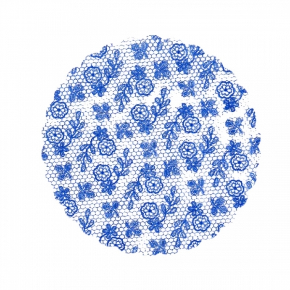 Fundo Rendado 09  25x100un - AZUL ESCURO