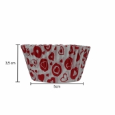 Forma para Cupcake 12x45un - CORAÇÃO