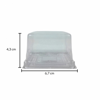 Mini Cake Box Quadrada 24x10un