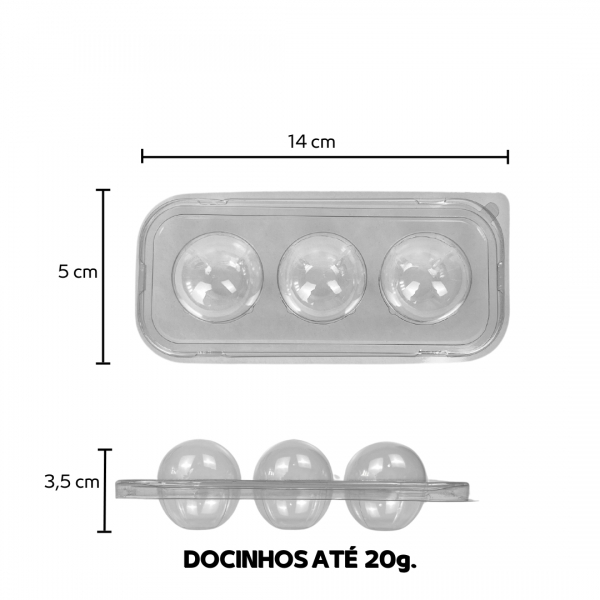 Flipball 03 Cavidades 40x05un - CRISTAL