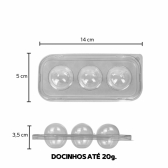 Flipball 03 Cavidades 40x05un - CRISTAL