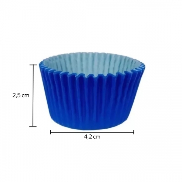 Forma para MINI Cupcake 12x45un - AZUL ESCURO