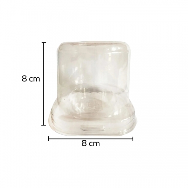 Cupula Cake 18x05un - CRISTAL