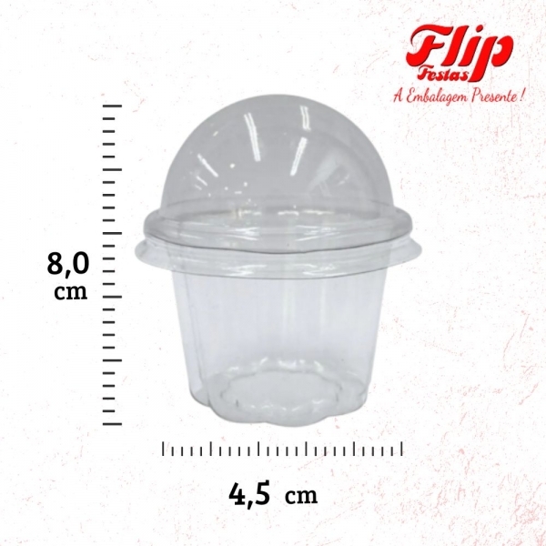 Copo Bolha 100ML 30x20un - CRISTAL
