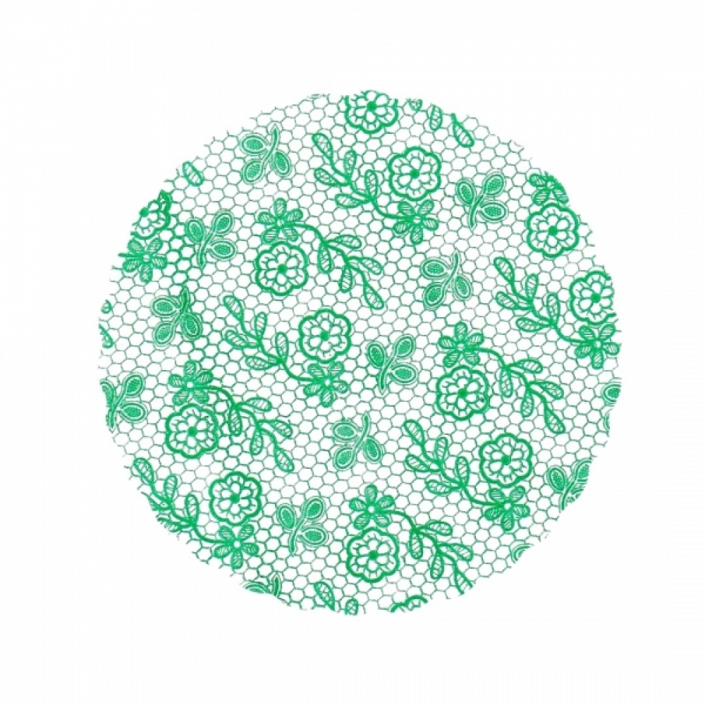 Fundo Rendado 07 25x100un - VERDE ESCURO