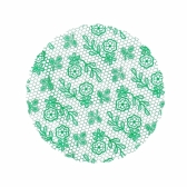 Fundo Rendado 07 25x100un - VERDE ESCURO