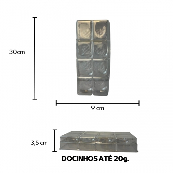 Candy Box 08 Cavidades 21x02un - ROSE GOLD