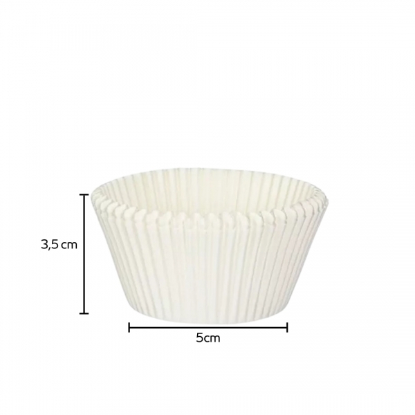 Forma para Cupcake 24x45un - BRANCO