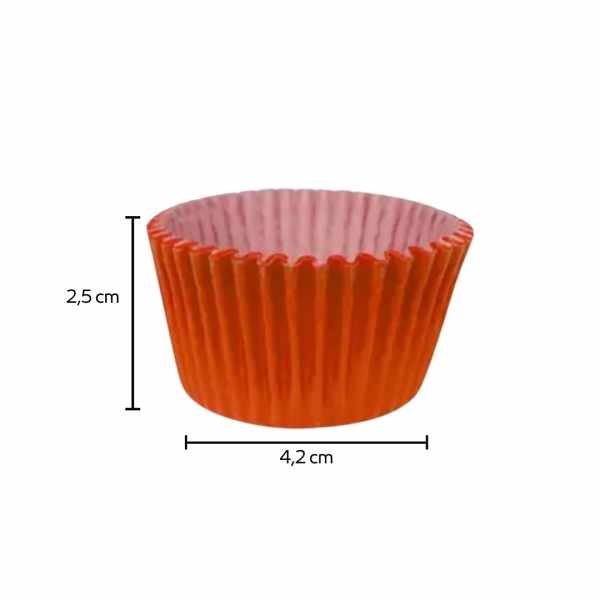 Forma para MINI Cupcake 12x45un - LARANJA