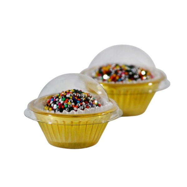 Candy Cup 08x25un - VERMELHO METALIZADO