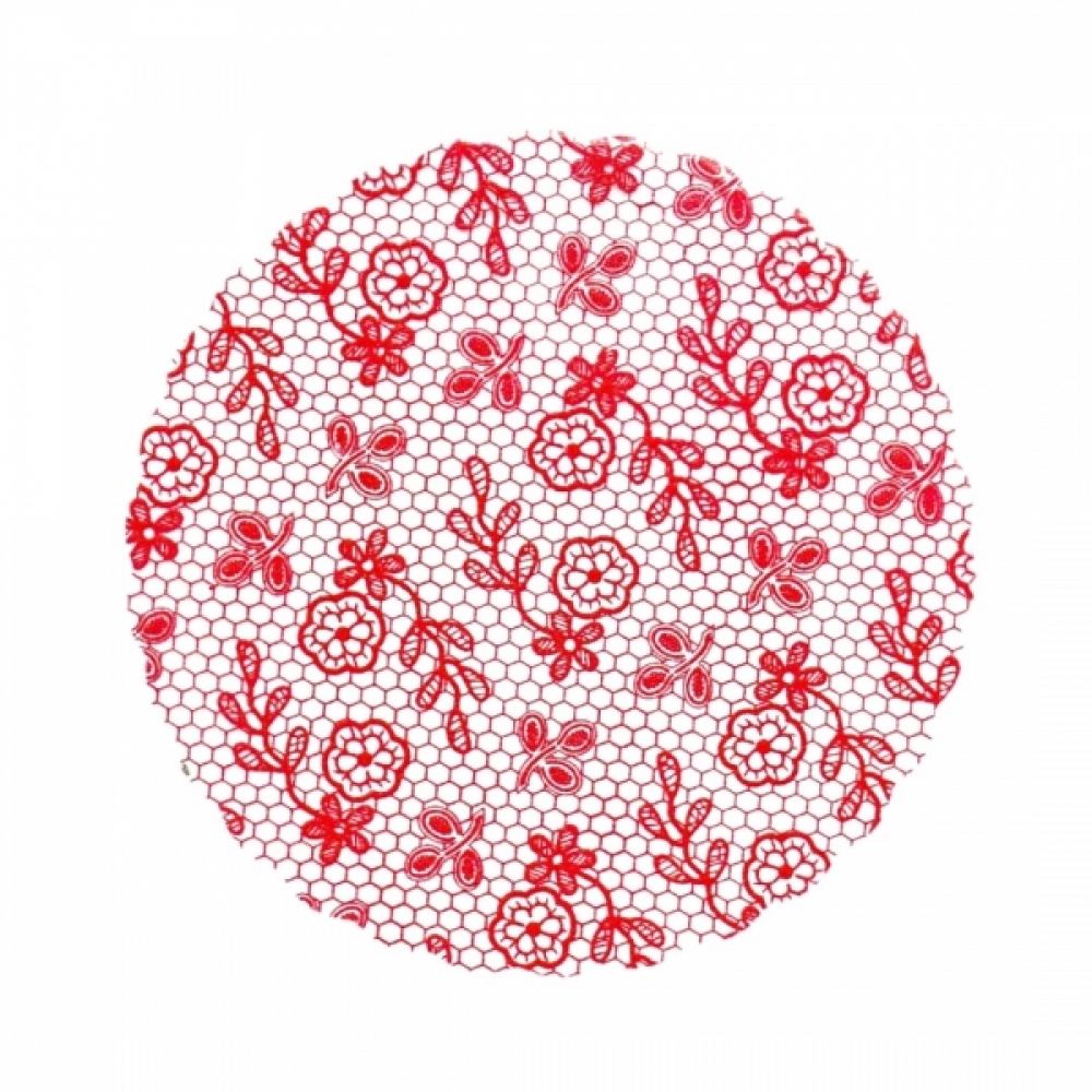 Fundo Rendado 09  25x100un - VERMELHO