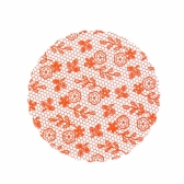 Fundo Rendado 07 25x100un - LARANJA