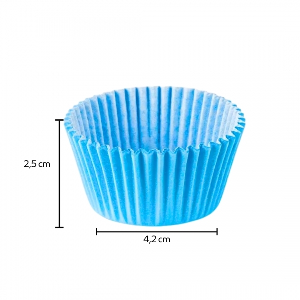 Forma para MINI Cupcake 12x45un - AZUL CLARO