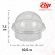 Pote Bolha 240ML 18x10un - CRISTAL
