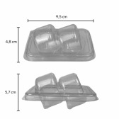 Flip Macaron 02 cavidades 36x10un - CRISTAL