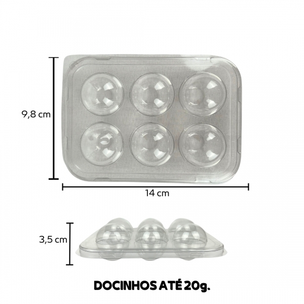 Flipball 06 Cavidades 36x05un - CRISTAL